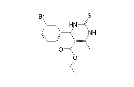 Pyrimidine-5-carboxylic acid, 1,2,3,4-tetrahydro-4-(3-bromophenyl)-6-methyl-2-thioxo-, ethyl ester