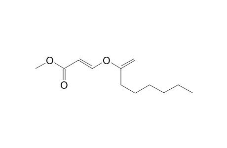 (E)-3-(1-hexylvinyloxy)acrylic acid methyl ester