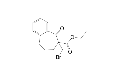 6-(bromomethyl)-5-keto-8,9-dihydro-7H-benzocycloheptene-6-carboxylic acid ethyl ester