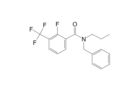 Benzamide, 2-fluoro-3-trifluoromethyl-N-benzyl-N-propyl-