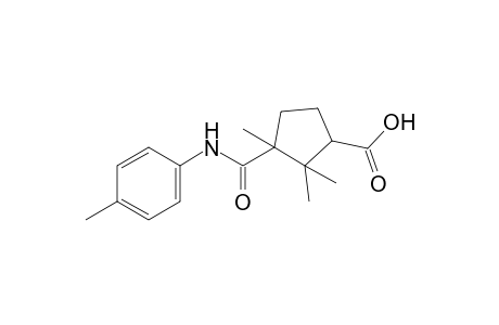 3-(p-tolylcarbamoyl)-2,2,2-trimethylcyclopentanecarboxylic acid