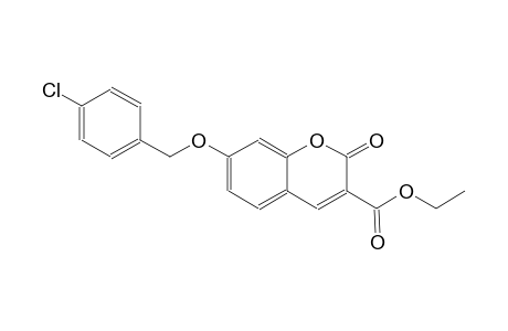 2H-1-benzopyran-3-carboxylic acid, 7-[(4-chlorophenyl)methoxy]-2-oxo-, ethyl ester