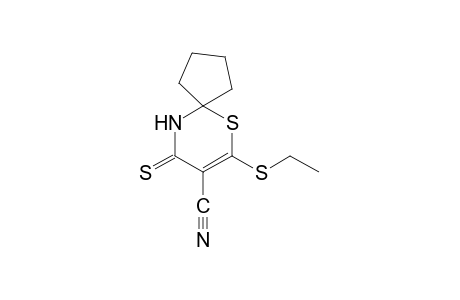 7-(ethylthio)-9-thioxo-6-thia-10-azaspiro[4.5]dec-7-ene-8-carbonitrile