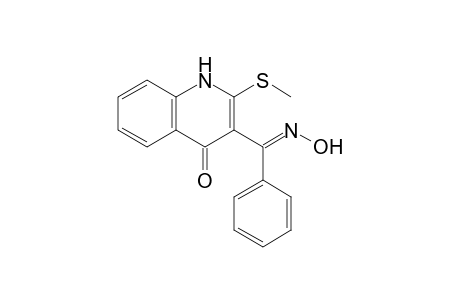 3-(1-Hydroxyiminophenylmethyl)-2-methylsulfanyl-1H-quinolin-4-one