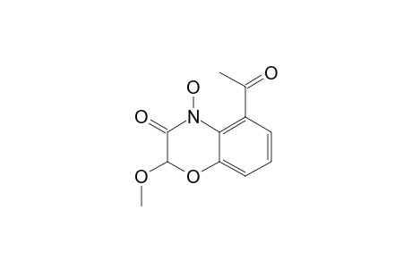 5-ACETYL-4-HYDROXY-2-METHOXY-(2H)-1,4-BENZOXAZIN-3(4H)-ONE