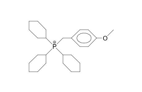 Tris(cyclohexyl)-(4-methoxy-benzyl)-phosphonium cation