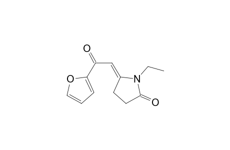 (5E)-1-ethyl-5-[2-(2-furanyl)-2-oxoethylidene]-2-pyrrolidinone