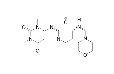 1H-purine-7-propanaminium, 2,3,6,7-tetrahydro-1,3-dimethyl-N-[(Z)-4-morpholinylmethylidene]-2,6-dioxo-, chloride