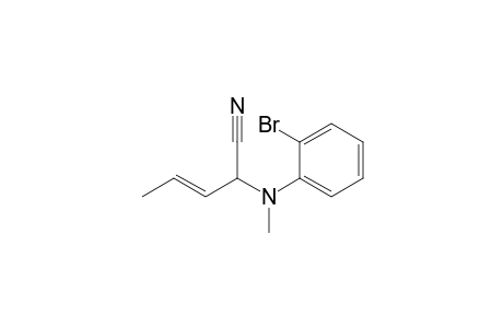 2-(N-Methyl-o-bromoanilino)pent-3-enenitrile