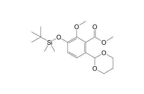 3-[tert-butyl(dimethyl)silyl]oxy-6-(1,3-dioxan-2-yl)-2-methoxy-benzoic acid methyl ester