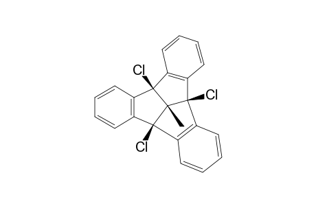 4b.beta,8b.beta,12b..beta.-Trichloro-12d..beta.-methyl-4b,8b,12b,12d-tetrahydrodibenzo[2,3:4,5]pentaleno[1,6-ab]indene