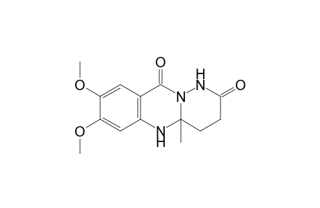 6,7-Dimethoxy-4a-methyl-3,4,4a,10-tetrahydro-1,9a,10-triaza-anthracene-2,9-dione