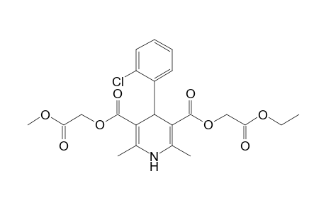 Ethoxycarbonylmethyl methoxycarbonylmethyl 1,4-dihydro-2,6-dimethyl-4-(2'-chlorophenyl)pyridine-3,5-dicarboxylate