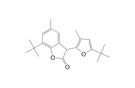 7-tert-Butyl-3-(5-tert-butyl-3-methyl-2-furanyl)-5-methyl-3H-benzofuran-2-one