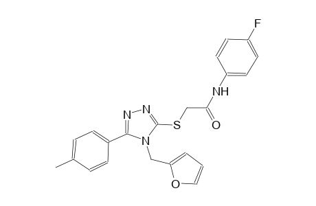 N-(4-fluorophenyl)-2-{[4-(2-furylmethyl)-5-(4-methylphenyl)-4H-1,2,4-triazol-3-yl]sulfanyl}acetamide