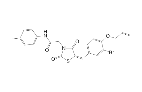 2-{(5E)-5-[4-(allyloxy)-3-bromobenzylidene]-2,4-dioxo-1,3-thiazolidin-3-yl}-N-(4-methylphenyl)acetamide