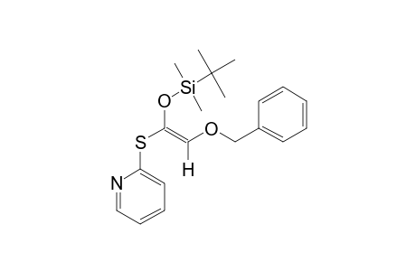 [(E)-2-(benzyloxy)-1-(2-pyridylthio)ethenoxy]-tert-butyl-dimethyl-silane