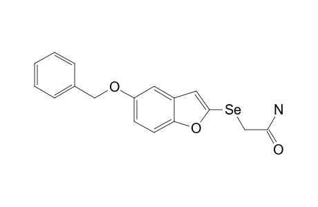 2-(5-BENZYLOXYBENZO-[B]-FURAN-2-YLSELENYL)-ACETAMIDE