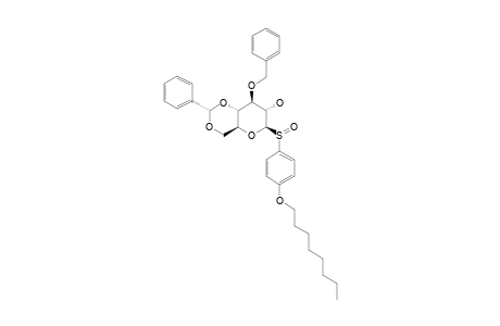 PARA-OCTYLOXYPHENYL-3-O-BENZOYL-4,6-O-BENZYLIDENE-ALPHA-D-MANNOPYRANOSYL-SULFOXIDE;MAJOR-COMPONENT