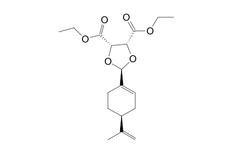 diethyl (4R,5S)-2-[(4S)-4-isopropenylcyclohexen-1-yl]-1,3-dioxolane-4,5-dicarboxylate
