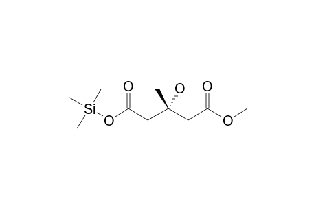 (3S)-Hydroxy-5-methoxy-3-methyl-5-oxopentanoic acid, tms