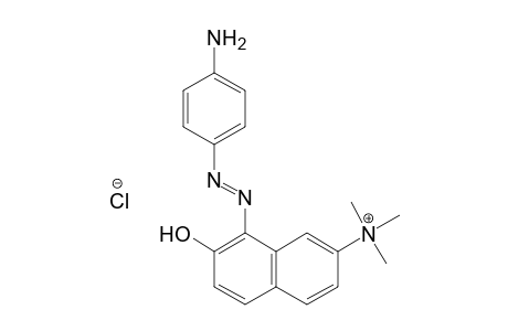 2-Naphthalenaminium, 8-[(4-aminophenyl)azo]-7-hydroxy-N,N,N-trimethyl-, chloride