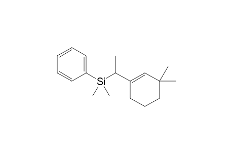 1-(3,3-dimethyl-1-cyclohexenyl)ethyl-dimethyl-phenylsilane