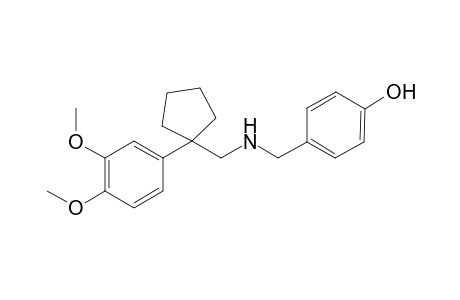 Cyclopentane, 1-[(4-hydroxybenzylamino)methyl]-1-(3,4-dimethoxyphenyl)-