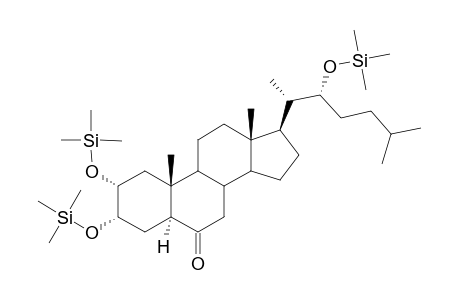 (2.alpha.,3.alpha.,22R)-Trihydroxy-5.alpha.-cholestan-6-one tris(trimethylsilyl )dev.