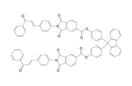 1H-isoindole-5-carboxylic acid, 2,3-dihydro-1,3-dioxo-2-[4-[(1E)-3-oxo-3-phenyl-1-propenyl]phenyl]-, 4-[9-[4-[[[2,3-dihydro-1,3-dioxo-2-[4-[(1E)-3-oxo-3-phenyl-1-propenyl]phenyl]-1H-isoindol-5-yl]carbonyl]oxy]phenyl]-9H-fluoren-9-yl]phenyl ester