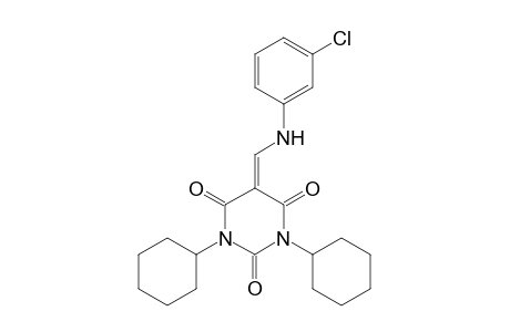 5-[(3-chloro-phenylamino)-methylene]-1,3-dicyclohexyl-pyrimidine-2,4,6-trione