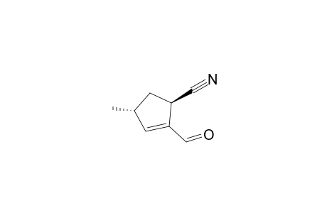 2-Cyclopentene-1-carbonitrile, 2-formyl-4-methyl-, trans-(.+-.)-