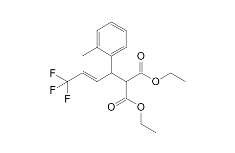 Ethyl (E)-2-ethoxycarbonyl-6,6,6-trifluoro-3-(o-tolyl)-4-hexenoate