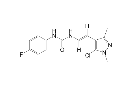 trans-1-[2-(5-chloro-1,3-dimethylpyrazol-4-yl)vinyl]-3-(p-fluorophenyl)urea