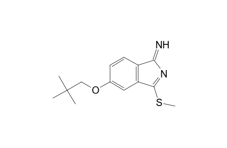 1H-Isoindol-1-imine, 5-(2,2-dimethylpropoxy)-3-(methylthio)-