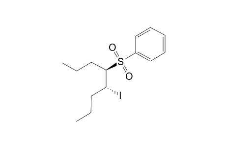 4-IODO-5-(PHENYLSULFONYL)-OCTANE;MAJOR-ISOMER