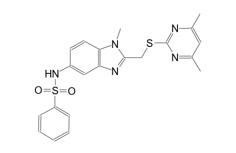 benzenesulfonamide, N-[2-[[(4,6-dimethyl-2-pyrimidinyl)thio]methyl]-1-methyl-1H-benzimidazol-5-yl]-