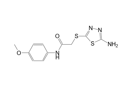 2-[(5-amino-1,3,4-thiadiazol-2-yl)sulfanyl]-N-(4-methoxyphenyl)acetamide
