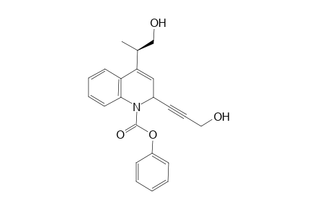 4-((R)-2-Hydroxy-1-methyl-ethyl)-2-(3-hydroxy-prop-1-ynyl)-2H-quinoline-1-carboxylic acid phenyl ester