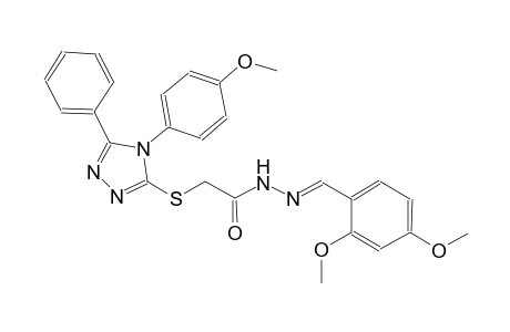 N'-[(E)-(2,4-dimethoxyphenyl)methylidene]-2-{[4-(4-methoxyphenyl)-5-phenyl-4H-1,2,4-triazol-3-yl]sulfanyl}acetohydrazide
