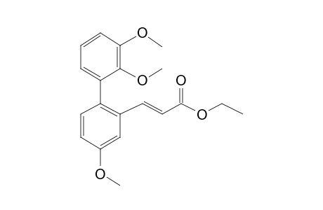 3-Phenylpropenoic acid, 5-methoxy-2-(2,3-dimethoxyphenyl)-, ethyl ester