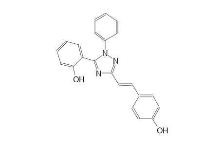 2-{3-[(E)-2-(4-hydroxyphenyl)ethenyl]-1-phenyl-1H-1,2,4-triazol-5-yl}phenol