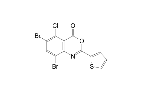 5-chloro-6,8-dibromo-2-(2-thienyl)-4H-3,1-benzoxazin-4-one