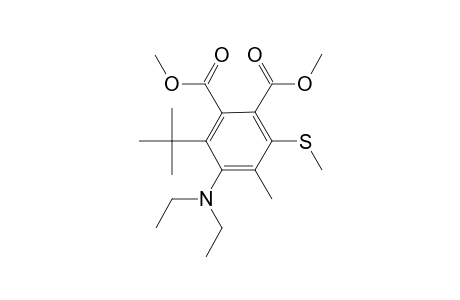 Dimethyl 6-diethylamino-5-methyl-4-methylthio-1-tert-butylphenyl-2,3-dicarboxylate