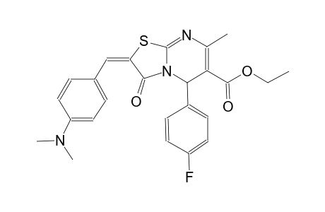 ethyl (2E)-2-[4-(dimethylamino)benzylidene]-5-(4-fluorophenyl)-7-methyl-3-oxo-2,3-dihydro-5H-[1,3]thiazolo[3,2-a]pyrimidine-6-carboxylate