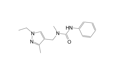 N-[(1-ethyl-3-methyl-1H-pyrazol-4-yl)methyl]-N-methyl-N'-phenylurea
