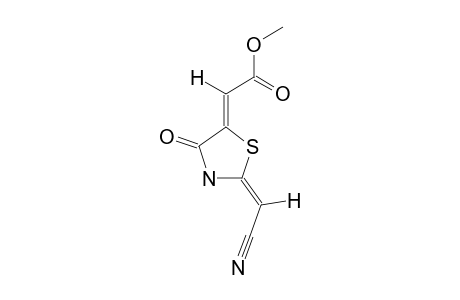 (E)-2-CYANOMETHYLENE-(Z)-5-(METHOXYCARBONYLMETHYLENE)-THIAZOLIDIN-4-ONE