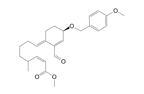 3(R)-[(p-Methoxybenzyl)oxy]-6-[7"-(methoxycarbonyl)-5"-methylhepta-6"-en-1"-ylidene)-3,4,5,6-tetrahydrobenzaldehyde