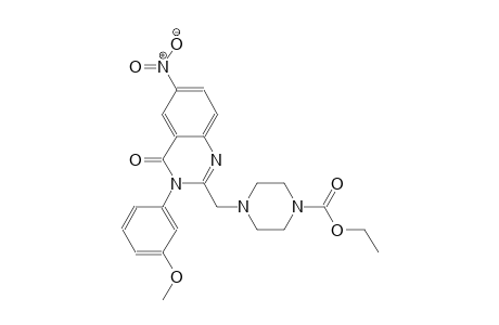 ethyl 4-{[3-(3-methoxyphenyl)-6-nitro-4-oxo-3,4-dihydro-2-quinazolinyl]methyl}-1-piperazinecarboxylate