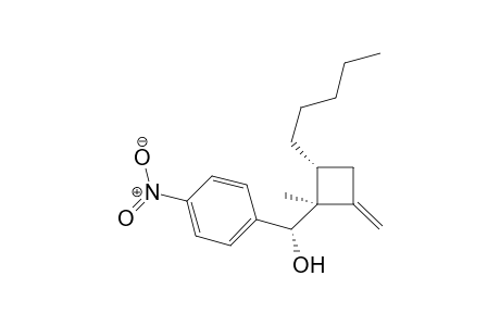 (R*,1'S*,4'R*)-(1'-Methyl-2'-methylene-4'-pentylcyclobutyl)(4-nitrophenyl)methanol